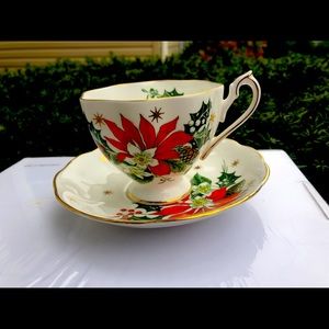 Vintage Queen Anne Noel Cup and Saucer